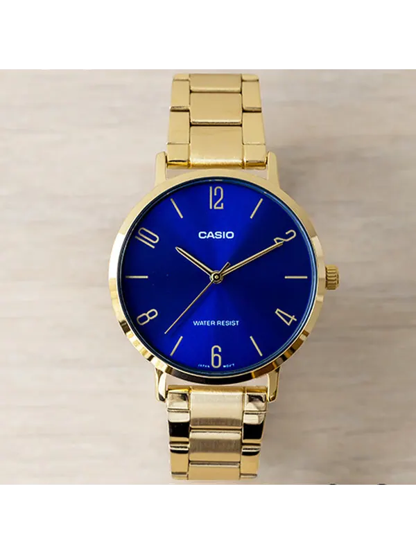 Часы CASIO Quartz Waterproof Blue Watch Dial Blue Analog — изображение 2 из 3, оттенок синий