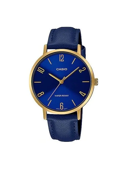 Часы CASIO Quartz Waterproof Blue Analog — изображение 1 из 2, оттенок синий