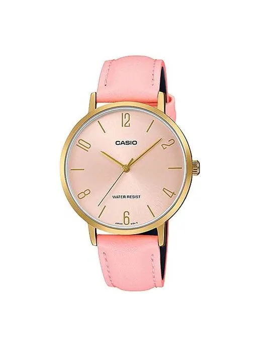 Часы CASIO Quartz Waterproof Pink Analog — изображение 1 из 3, оттенок розовый
