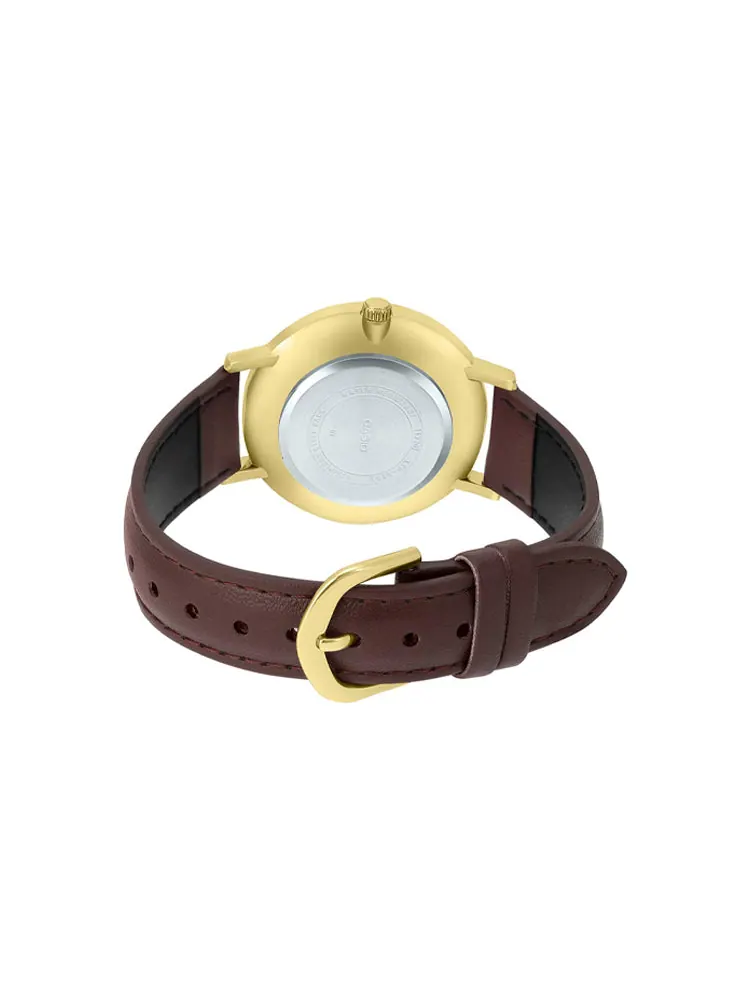 Часы CASIO Quartz Waterproof Brown Analog — изображение 2 из 5, оттенок коричневый
