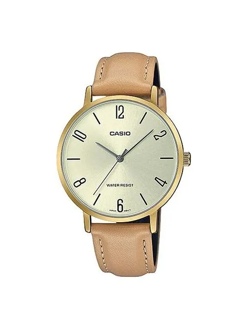 Часы CASIO Dress Series Classic Minimalistic Exquisite Fashion Champagne Watch 34mm Waterproof — изображение 1 из 4