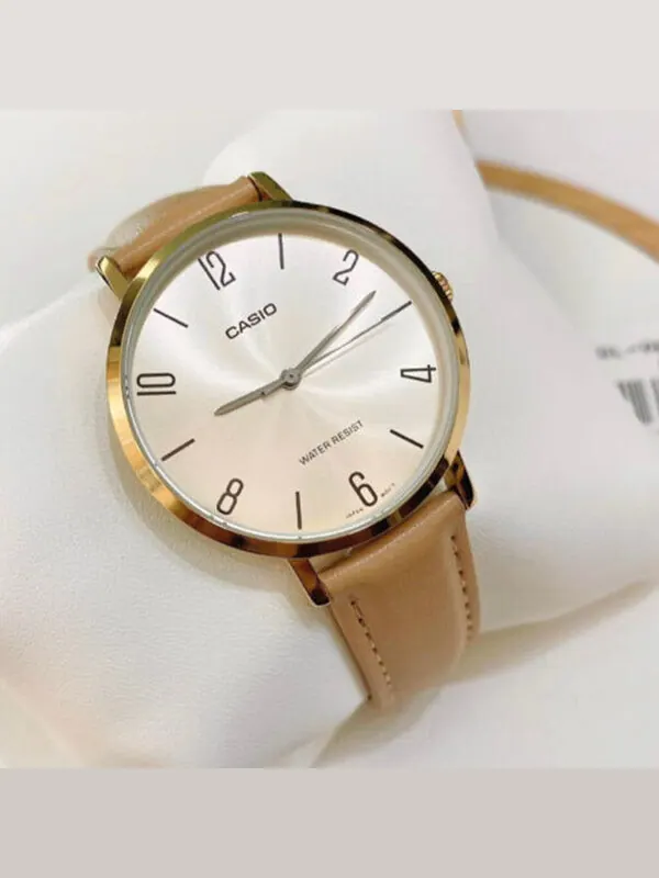 Часы CASIO Dress Series Classic Minimalistic Exquisite Fashion Champagne Watch 34mm Waterproof — изображение 2 из 4