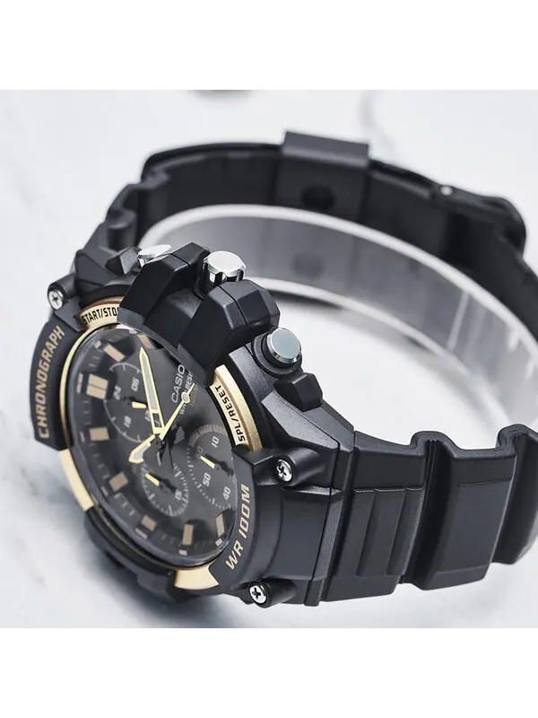 Часы CASIO Waterproof Sports Mens Black Analog — изображение 3 из 4, оттенок черный
