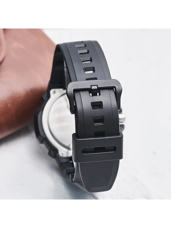 Часы CASIO Waterproof Sports Mens Black Analog — изображение 4 из 4, оттенок черный