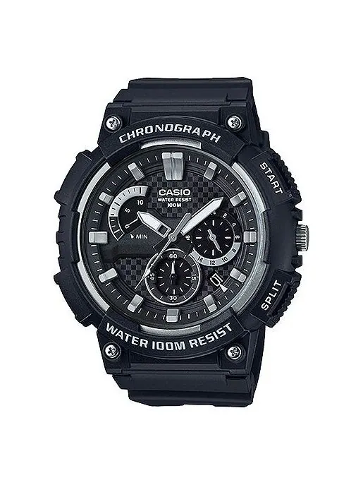 Часы CASIO Classical Waterproof Sports Men Mens Black Analog — изображение 1 из 4, оттенок черный