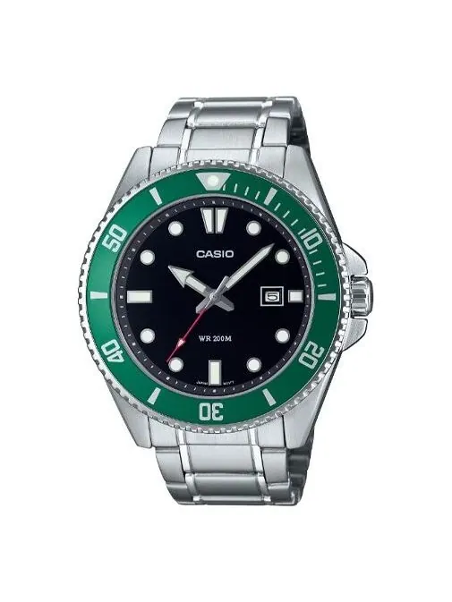 Часы analog 'silver verdent green' Casio — изображение 1 из 1, оттенок серебристый/зеленый