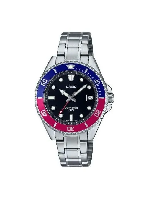 Часы analog 'silver blue plum' Casio — изображение 1 из 1, оттенок серебристый/синий