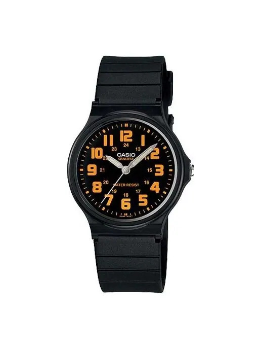 Часы CASIO Waterproof Quartz Mens Black Analog — изображение 1 из 4, оттенок черный