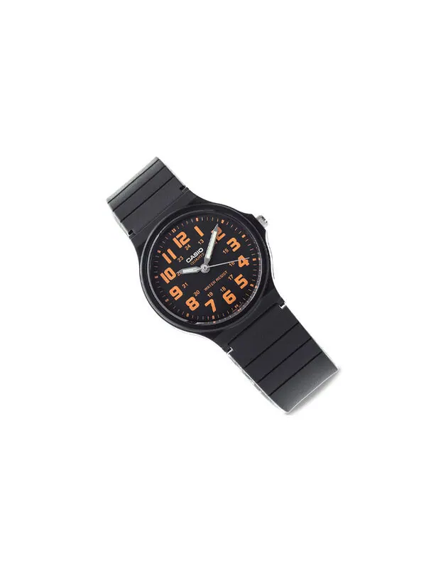 Часы CASIO Waterproof Quartz Mens Black Analog — изображение 3 из 4, оттенок черный