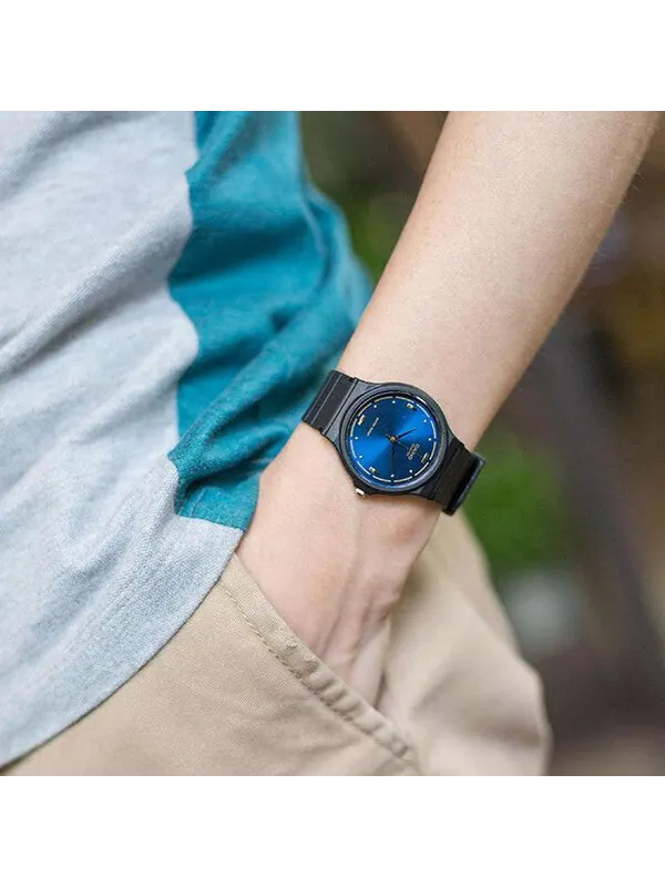 Часы CASIO Blue DialBlack Strap Unisex Blue DialBlack Strap BlueBlack Analog — изображение 4 из 4, оттенок сине-черный