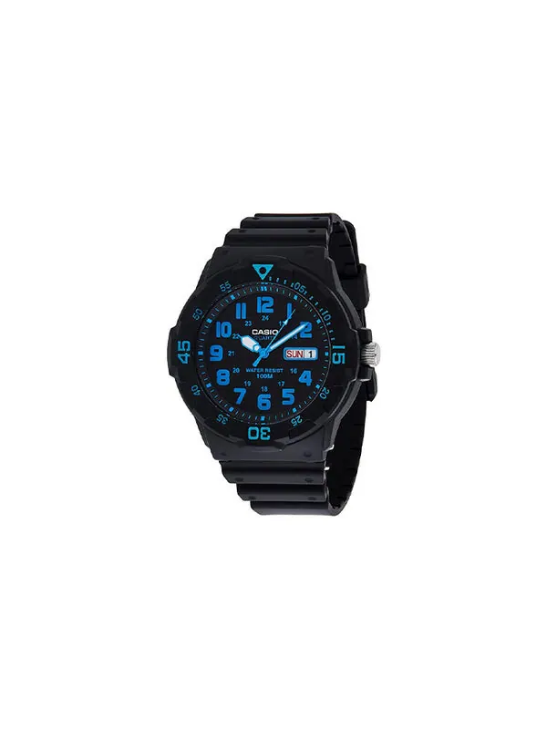 Часы CASIO Sports Quartz Mens Black/Blue Analog — изображение 2 из 4, оттенок черный/синий