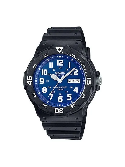 Часы CASIO DIVER LOOK Series Water Proof Waterproof Blue Analog — изображение 1 из 4, оттенок синий