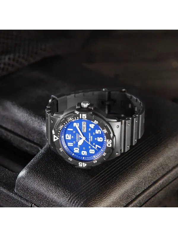 Часы CASIO DIVER LOOK Series Water Proof Waterproof Blue Analog — изображение 3 из 4, оттенок синий