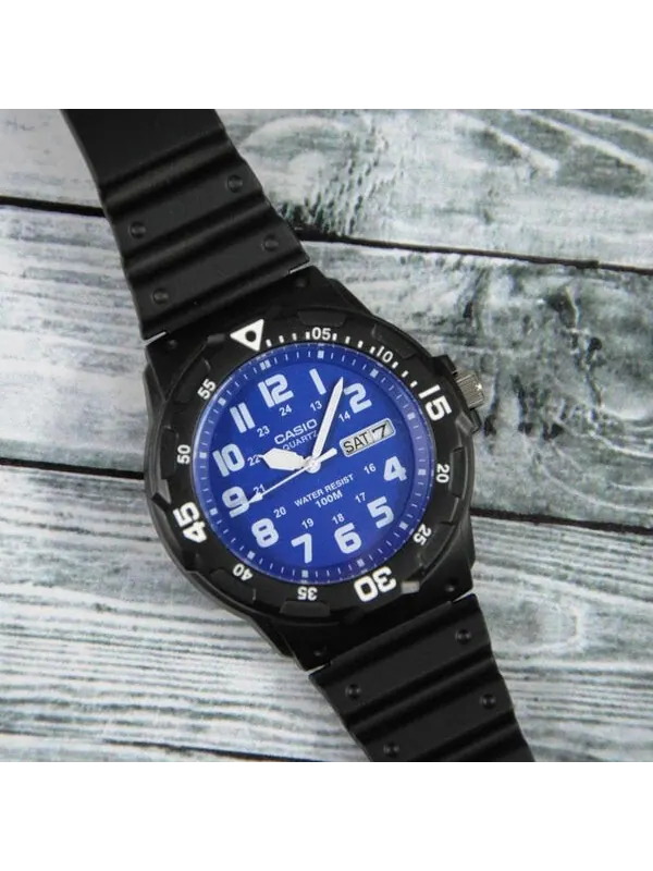 Часы CASIO DIVER LOOK Series Water Proof Waterproof Blue Analog — изображение 4 из 4, оттенок синий