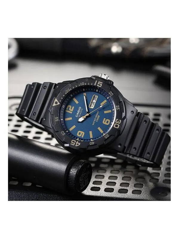 Часы CASIO STANDARD Series waterproof Rose Gold Blue Analog — изображение 1 из 1, оттенок синий