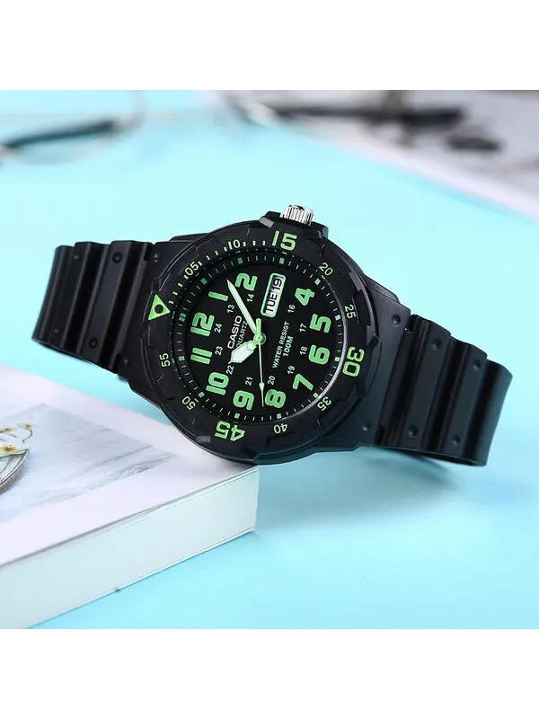 Часы CASIO Waterproof Sports Mens Black Analog — изображение 3 из 4, оттенок черный