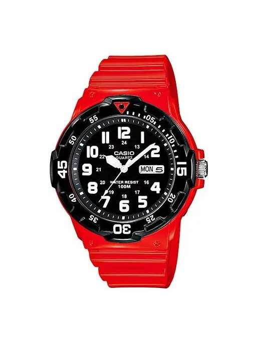 Часы CASIO Male YOUTH Japan / South Korea Fashion Sports Mens Red Analog — изображение 1 из 4, оттенок красный