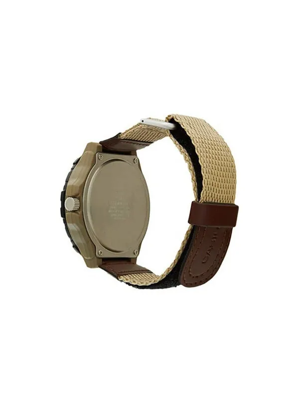 Часы Men's CASIO Waterproof Quartz Luminous Dial 28.4mm Nylon Strap Watch Mens Khaki Analog — изображение 4 из 4