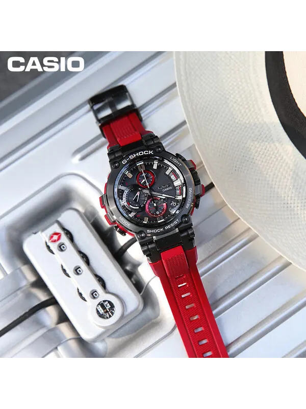 Часы CASIO G-Shock MT-G 'Black Red' — изображение 2 из 4, оттенок красный/черный