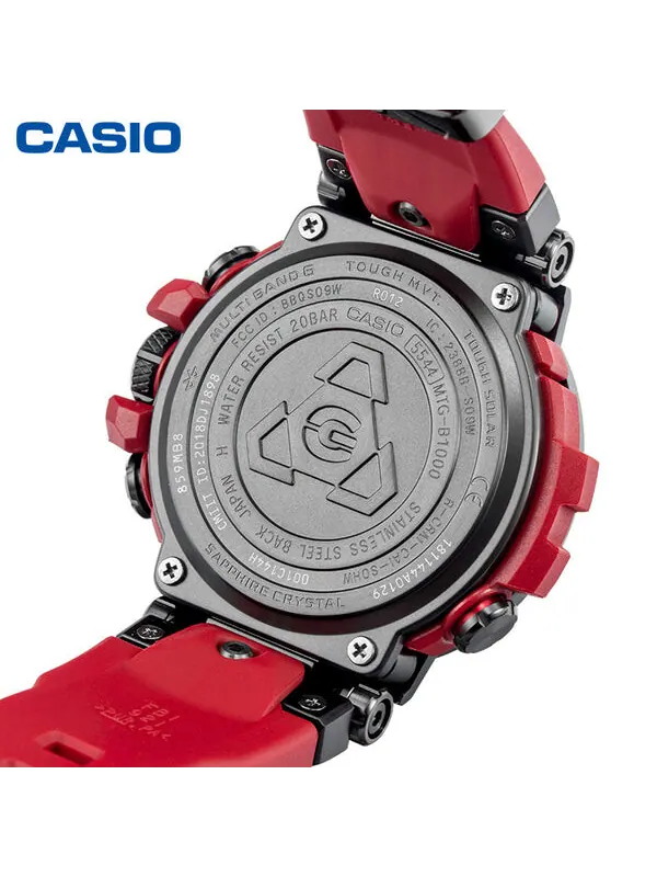Часы CASIO G-Shock MT-G 'Black Red' — изображение 4 из 4, оттенок красный/черный
