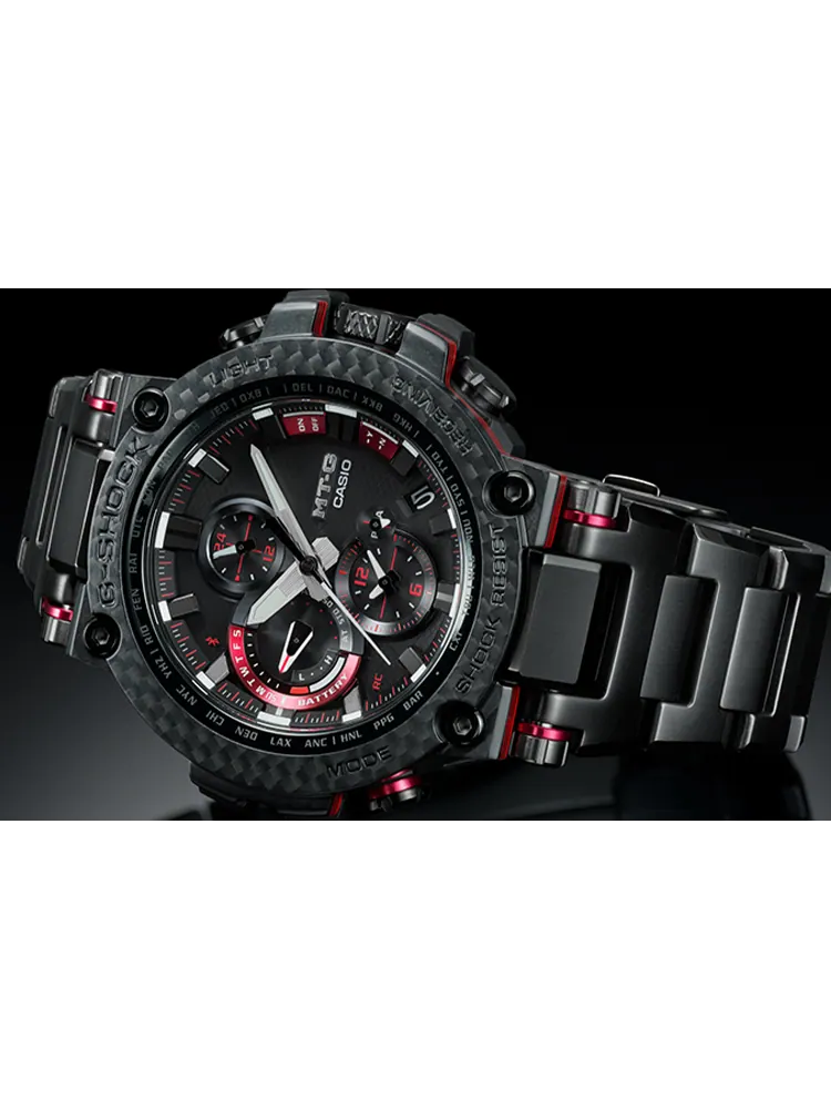 Часы Casio G-Shock MT-G, MTG-B1000 Carbon Series, арт. MTGB1000XBD-1 — изображение 3 из 5, оттенок черный/красный