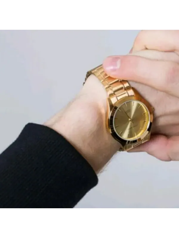 Часы CASIO STANDARDVintage Men's Quartz Waterproof Mens Gold Analog — изображение 4 из 4, оттенок золото