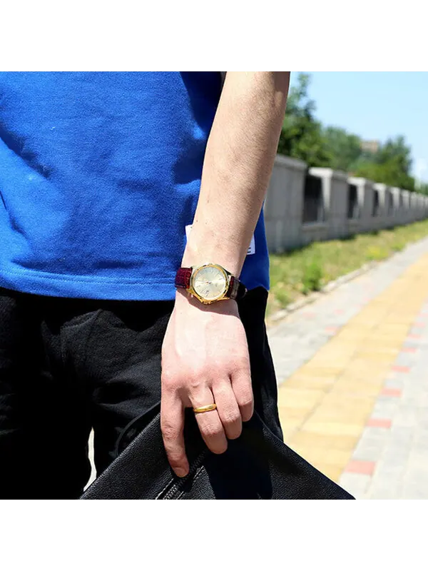 Часы CASIO Male DRESS Japan / South Korea Fashion Mens Gold Analog — изображение 4 из 4, оттенок золото
