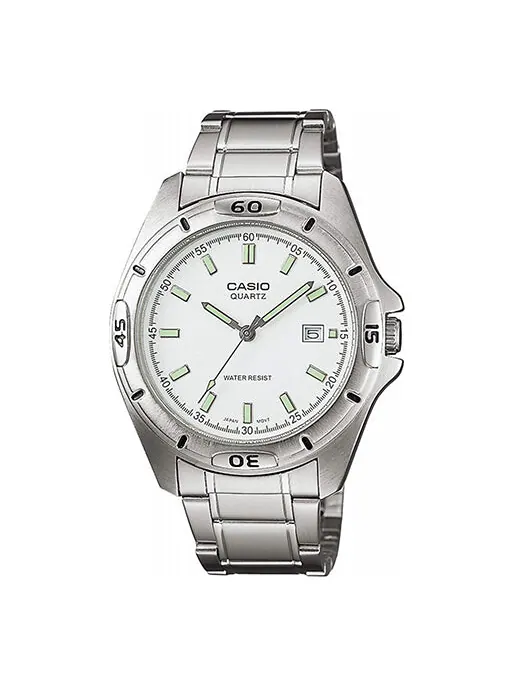 Часы Men's CASIO STANDARD Series Metallic Sports Watch Mens — изображение 1 из 3, оттенок белый