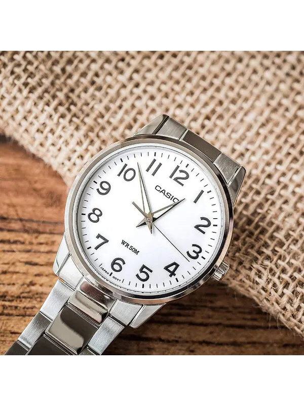 Часы Casio Influencer Analog Watch 'Silver White' — изображение 3 из 4, оттенок серебряный