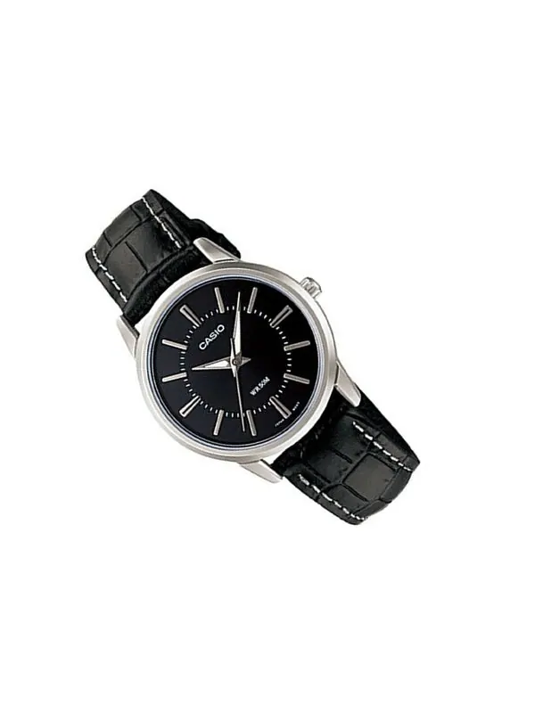 Часы CASIO Waterproof Unisex Mens Black Analog — изображение 2 из 4, оттенок черный