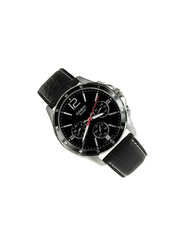 Часы CASIO Quartz Waterproof Mens Black Analog — изображение 2 из 4, оттенок черный