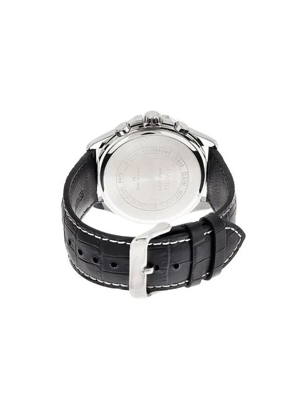 Часы CASIO Quartz Waterproof Mens Black Analog — изображение 4 из 4, оттенок черный