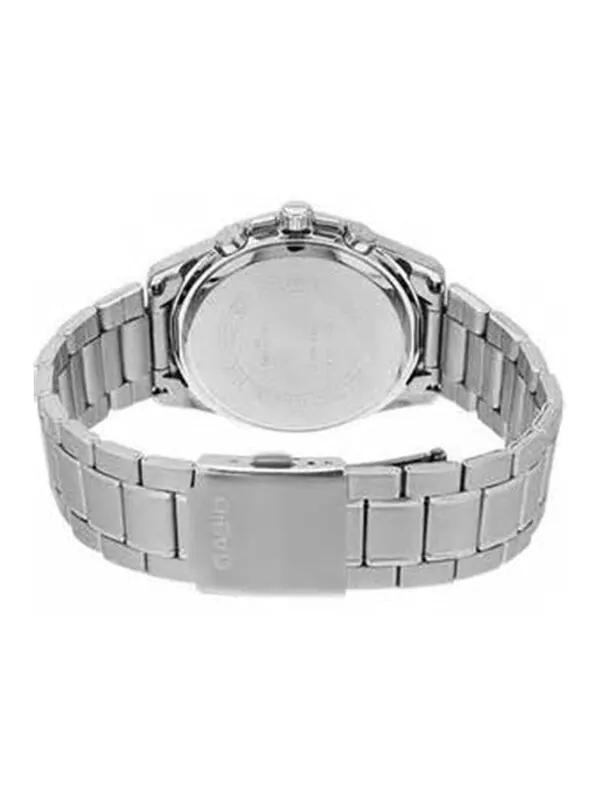 Часы CASIO Waterproof Quartz Stainless Steel Strap Mens Black Analog — изображение 4 из 4, оттенок черный