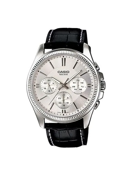 Часы CASIO Waterproof Quartz Mens White Analog — изображение 1 из 4, оттенок белый