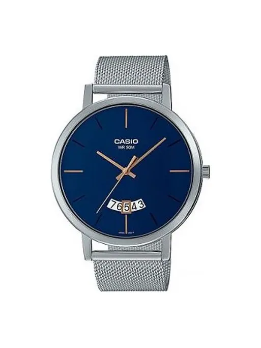 Часы Men's CASIO Metallic WR50M waterproof Watch Mens Blue Analog — изображение 1 из 1, оттенок синий