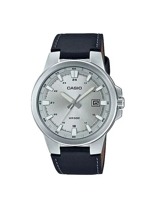 Часы CASIO Quartz Waterproof Mens Silver Analog — изображение 1 из 5, оттенок серебряный