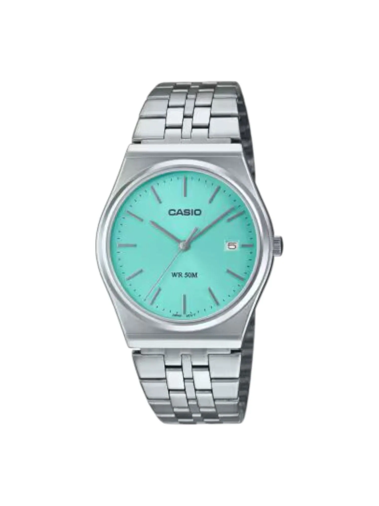 Casio Standard Stainless Steel Strap Water Resistant 'Silver Blue' — изображение 1 из 1, оттенок серебристый/синий