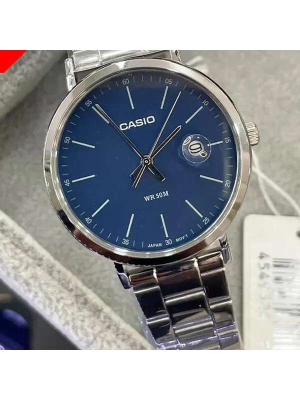 Часы CASIO Male DRESS Japan / South Korea Fashion Sports Blue Analog — изображение 3 из 4, оттенок синий