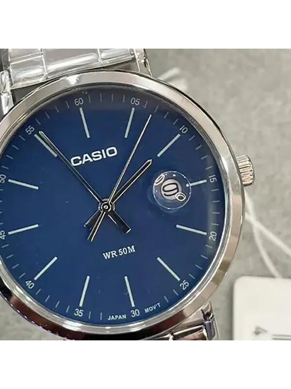 Часы CASIO Male DRESS Japan / South Korea Fashion Sports Blue Analog — изображение 4 из 4, оттенок синий