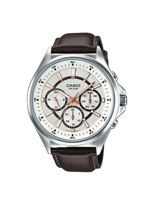 Часы CASIO Waterproof Unisex Mens White Analog — изображение 1 из 4, оттенок белый