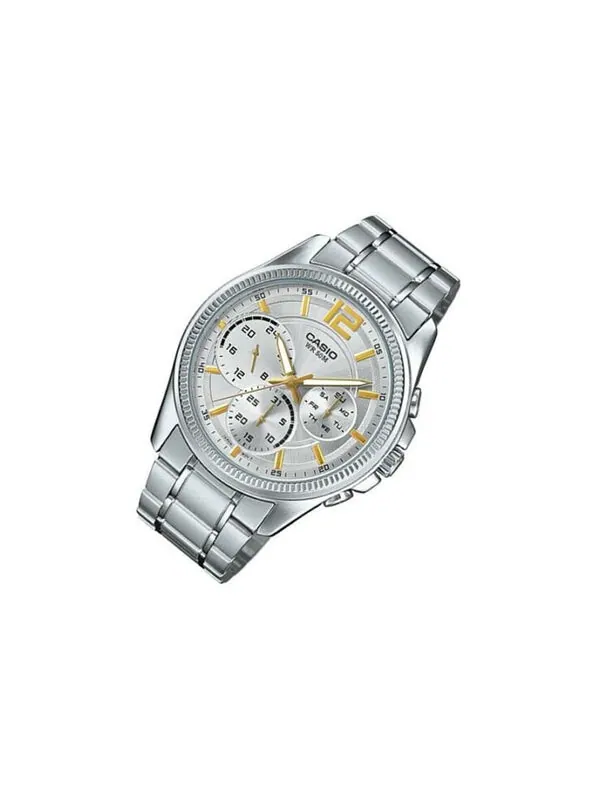 Часы CASIO ENTICERSeries Men'ses Quartz Waterproof Mens Silver Analog — изображение 3 из 4, оттенок серебряный