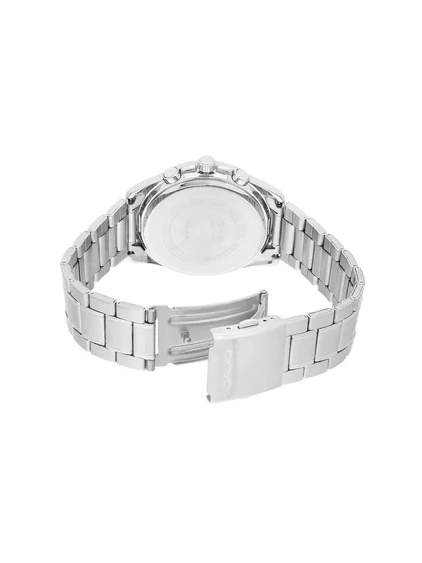 Часы CASIO ENTICERSeries Men'ses Quartz Waterproof Mens Silver Analog — изображение 4 из 4, оттенок серебряный