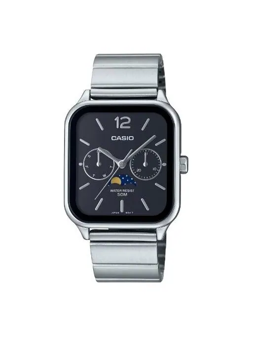 Часы analog 'silver black' Casio — изображение 1 из 4, оттенок серебристый/черный