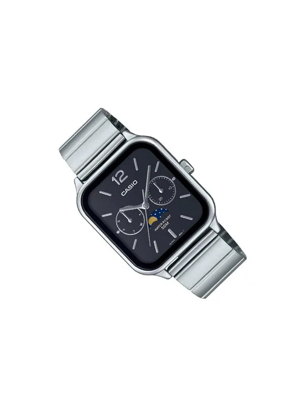 Часы analog 'silver black' Casio — изображение 2 из 4, оттенок серебристый/черный