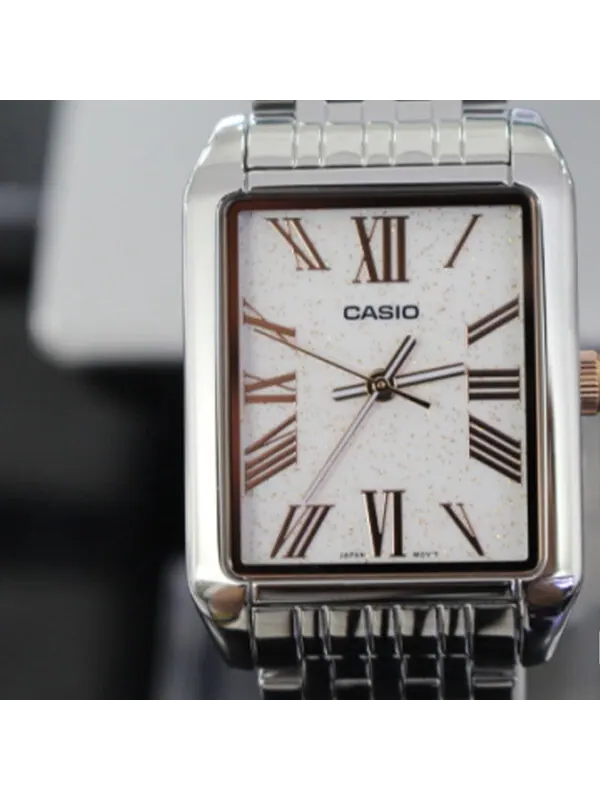 Часы Men's CASIO Waterproof Quartz Dial 30mm Stainless Steel Strap Watch Mens Silver Analog, цвет — изображение 2 из 4
