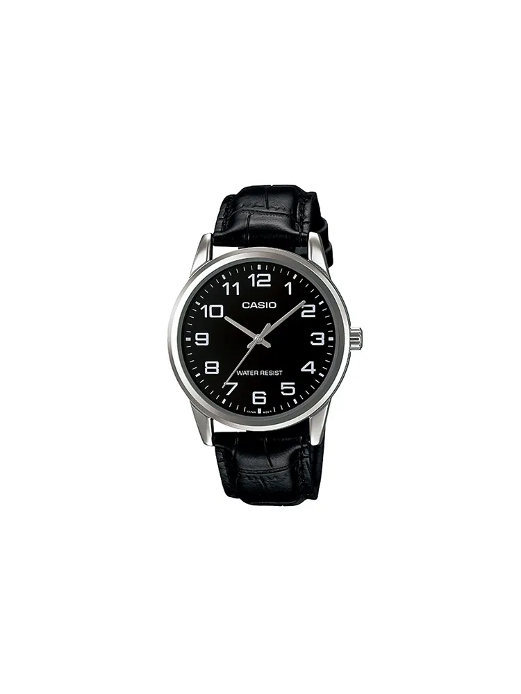 Часы Casio Analog, арт. MTP-V001L-1B — изображение 2 из 6, оттенок серебристый/черный