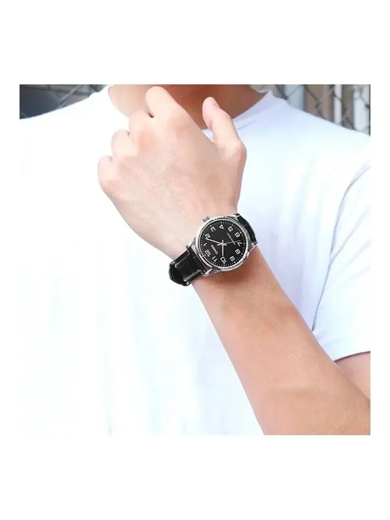 Часы Casio Analog, арт. MTP-V001L-1B — изображение 6 из 6, оттенок серебристый/черный