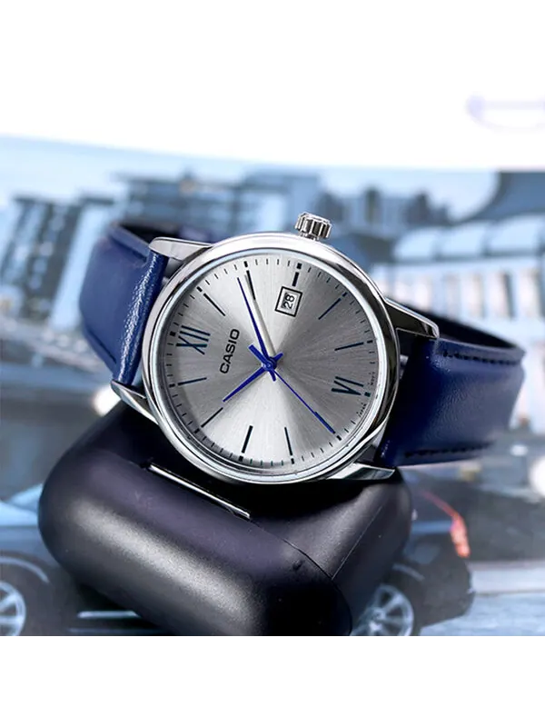 Часы CASIO Quartz Waterproof Mens Silver Analog — изображение 2 из 4, оттенок серебряный