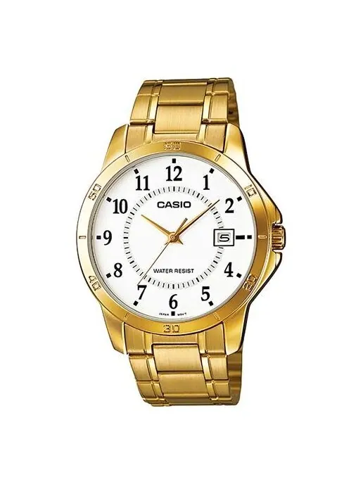 Часы Casio Analog Watch 'Gold White' — изображение 1 из 3, оттенок золото