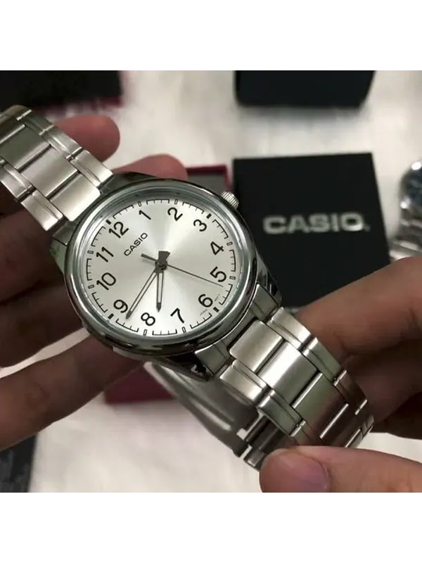 Часы Men's CASIO DRESS Series Classic Retro Small Business Numeric Watch Mens Silver Analog, цвет — изображение 3 из 4